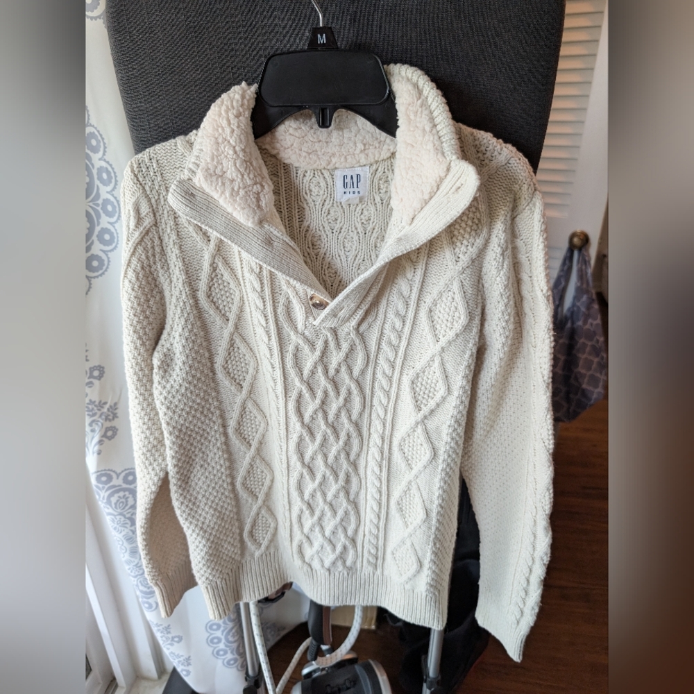 GAP Kids Ivory Knit Pullover